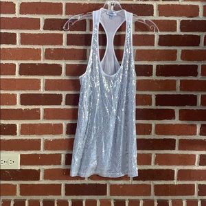 Bebe Sequin Tank Top